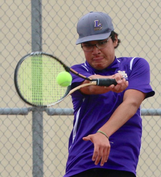 Lemoore's No. 1 singles tennis player, Luis Renteria, dropped his match Tuesday afternoon as Mt. Whitney continued its perfect season. LHS travels to Hanford for a key WYL match Thursday, March 21